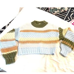 Altar’d State cropped knit sweater size small